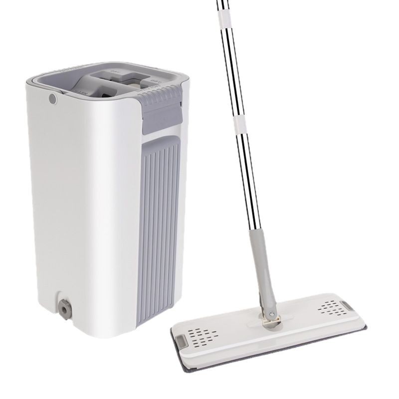 Household Mop, Hand-Washable, Scratch-Off Flat Mop Bucket, Dry and Wet Separation, Clean, Lazy Flat Mop