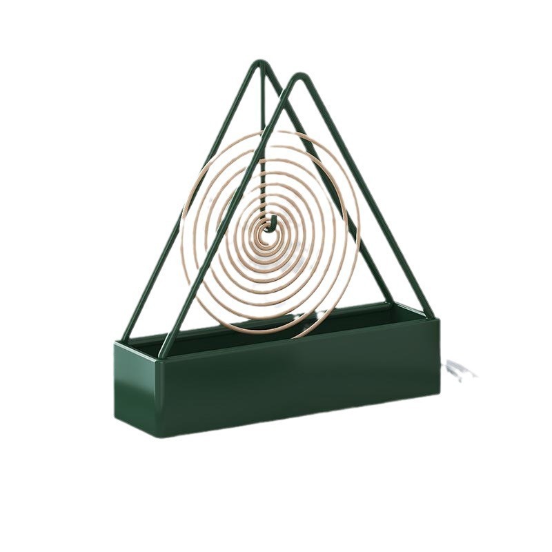 Creative triangle mosquito-repellent incense rack fire-proof anti-scalding mosquito-repellent incense rack with ash plate incense incense tray holder mosquito-repellent incense burner incense bracket