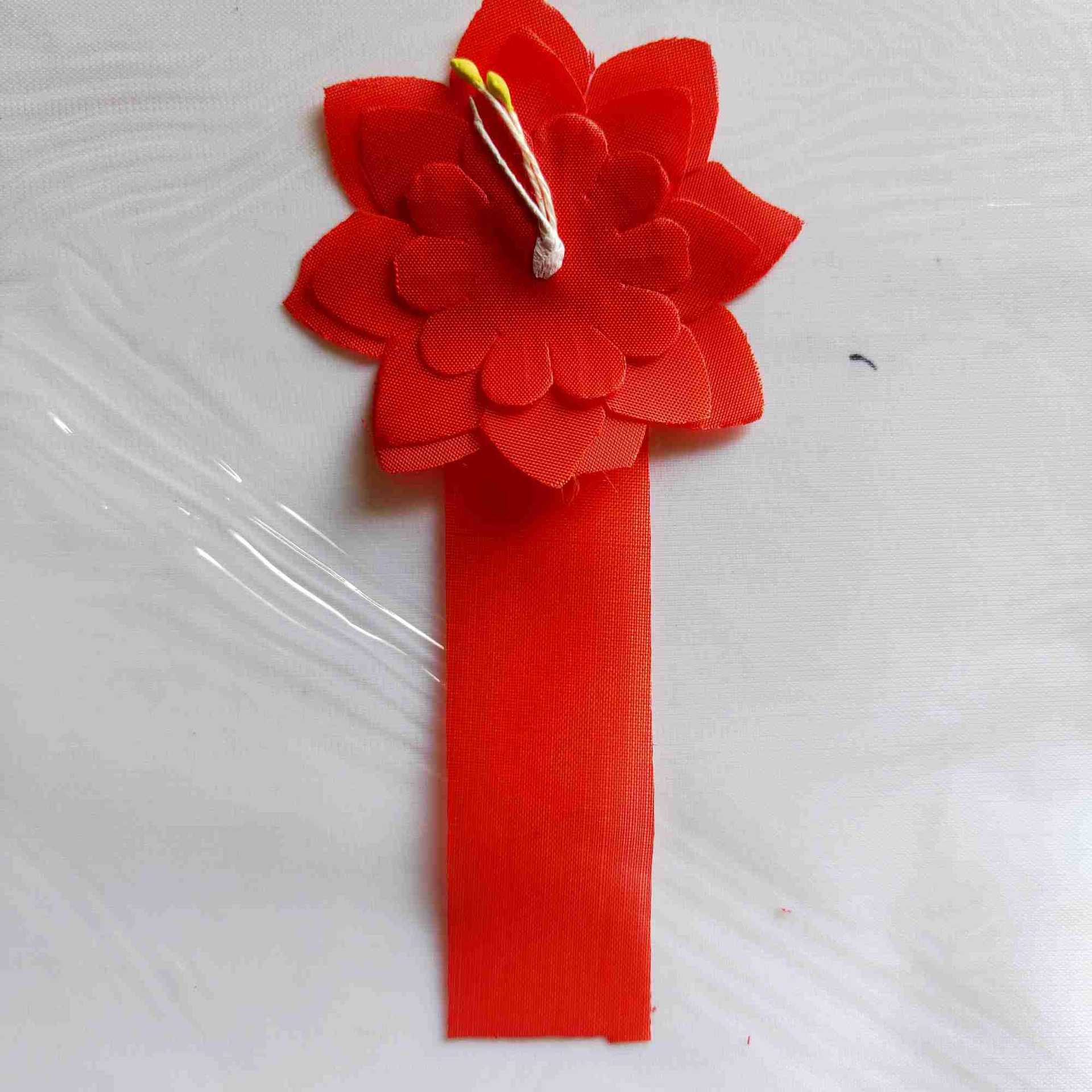 Funeral Supplies Red Corsage for Memorial Service