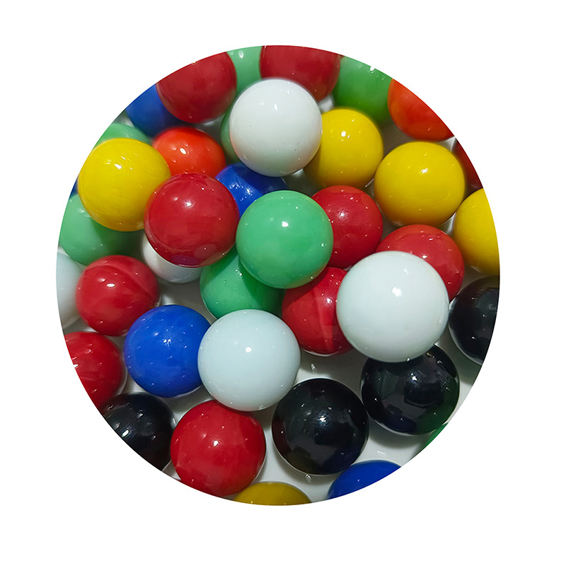Customized Glass Beads Cream Glass Beads Porcelain Colorful Marbles Playground Beads Colorfuled Glass Marbles Can Be Packed in Small Bags