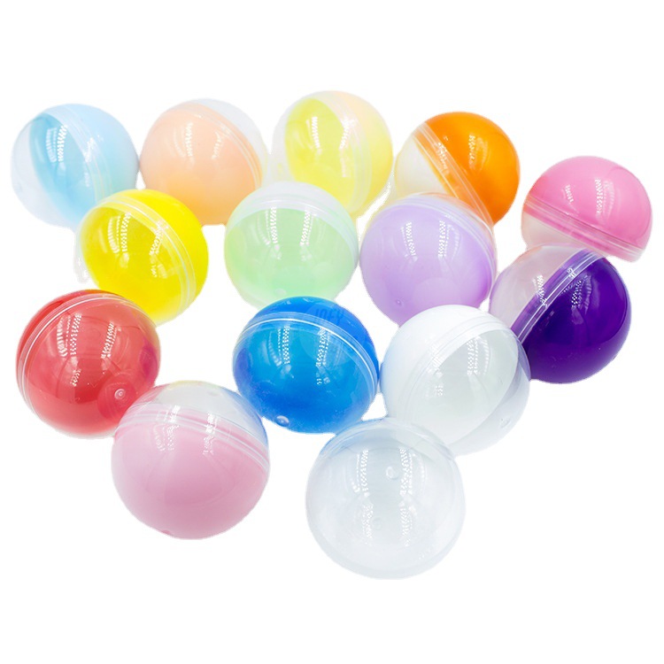 Factory Direct Supply of Colorfulful Gashapon Shells 45mm Transparent Gashapon Ball Shells Coin-Operated Gashapon Machine Toys Wholesale in Stock