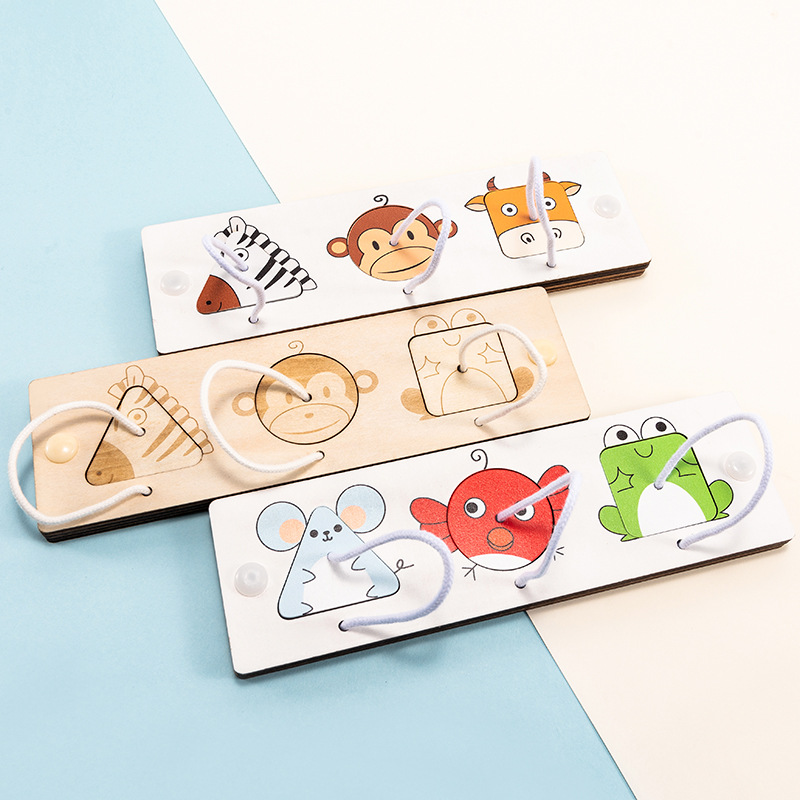 Busy board BUSYBOARD handmade diy wood chip wooden accessories animal wood chip puzzle wood chip laser wood carving