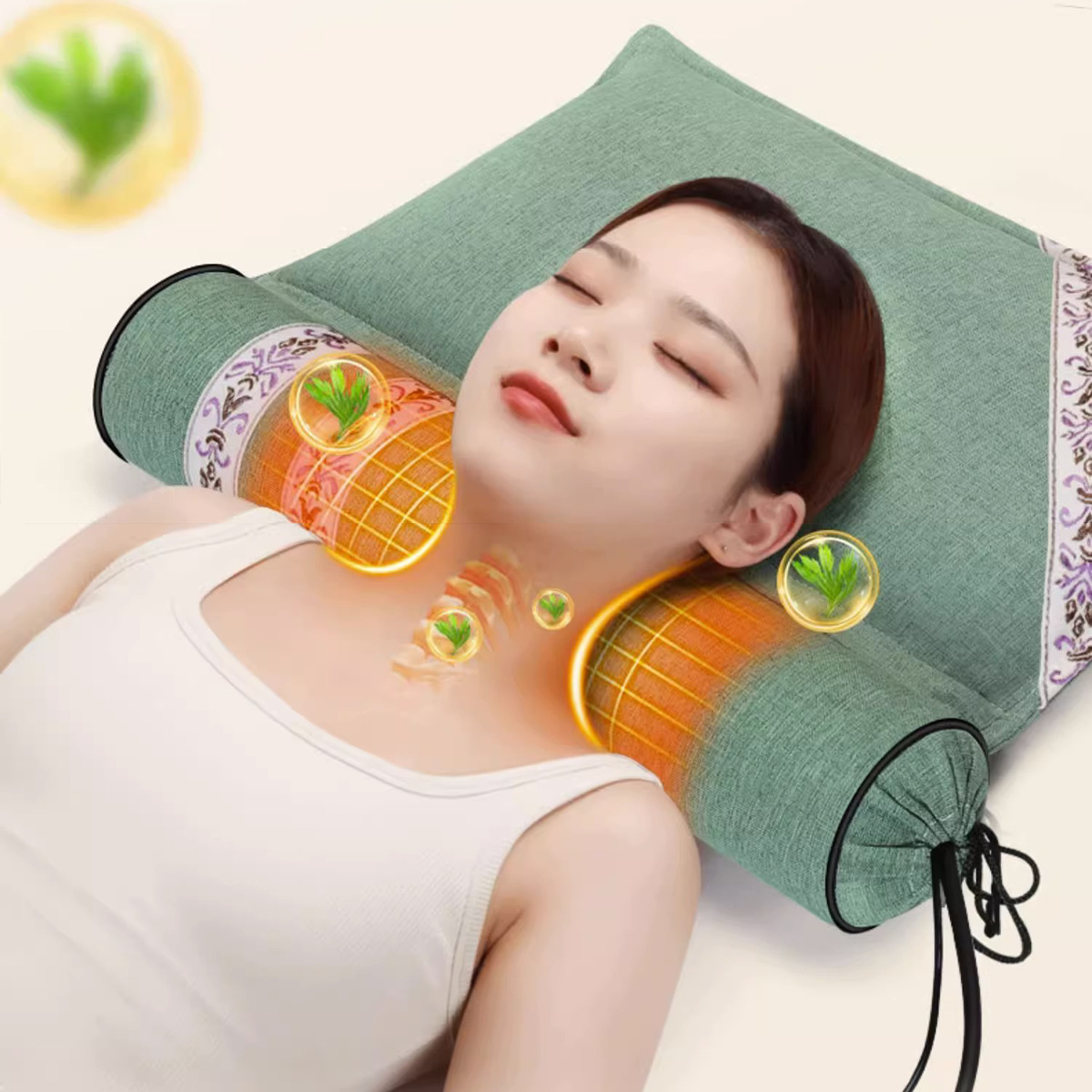 wormwood cervical spine protection to help sleep repair pure moxa combination pillow multifunctional moxa leaf moxibustion pillow flagship store for sleeping