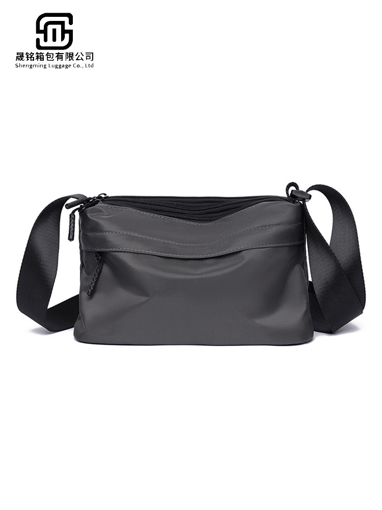 Мужская кожаная сумка-мессенджер, тренд 2025, новая нейлоновая сумка, повседневная сумка через плечо, модная бизнес-сумка для мужчин