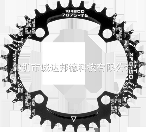SNAIL positive and negative tooth plate tooth plate mountain bike single plate 96/104BCD disc Oval 32T/34t/38 tooth