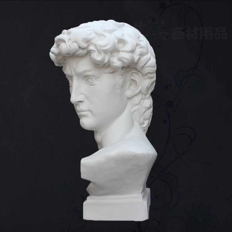 Plaster statue David 67CM art teaching aids sketch plaster statue interior decoration art plaster model geometric plaster
