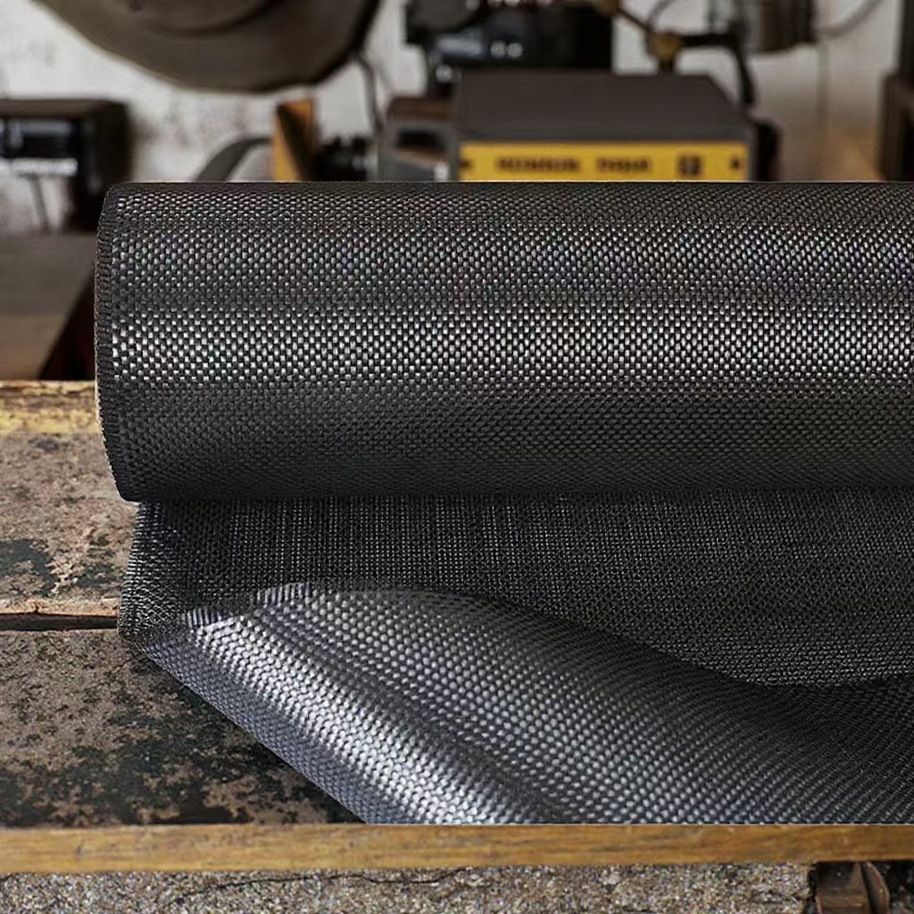 Carbon fiber woven cloth imported 3K plain 200g light weight high temperature resistant flame retardant automobile carbon fiber woven cloth