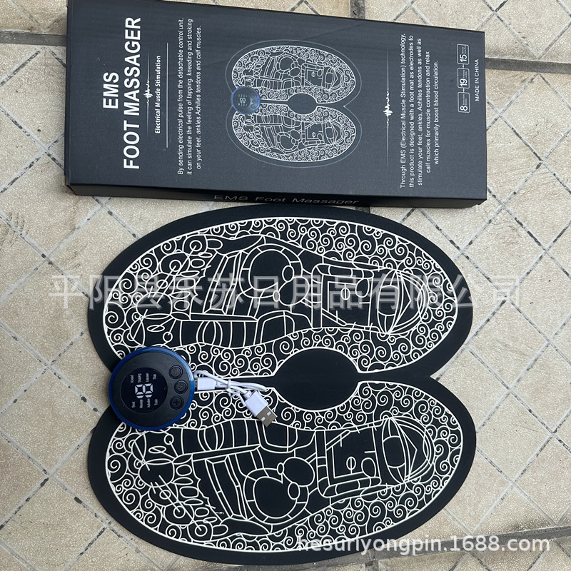 Cross-border EMS foot massage mat physiotherapy instrument USB charging foot pulse acupoint portable intelligent massage mat