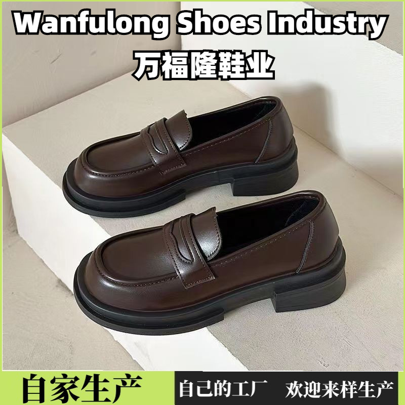 Толстые подошвы, женские туфли в британском стиле, новые летние 2024, однослойные туфли Mary Jane