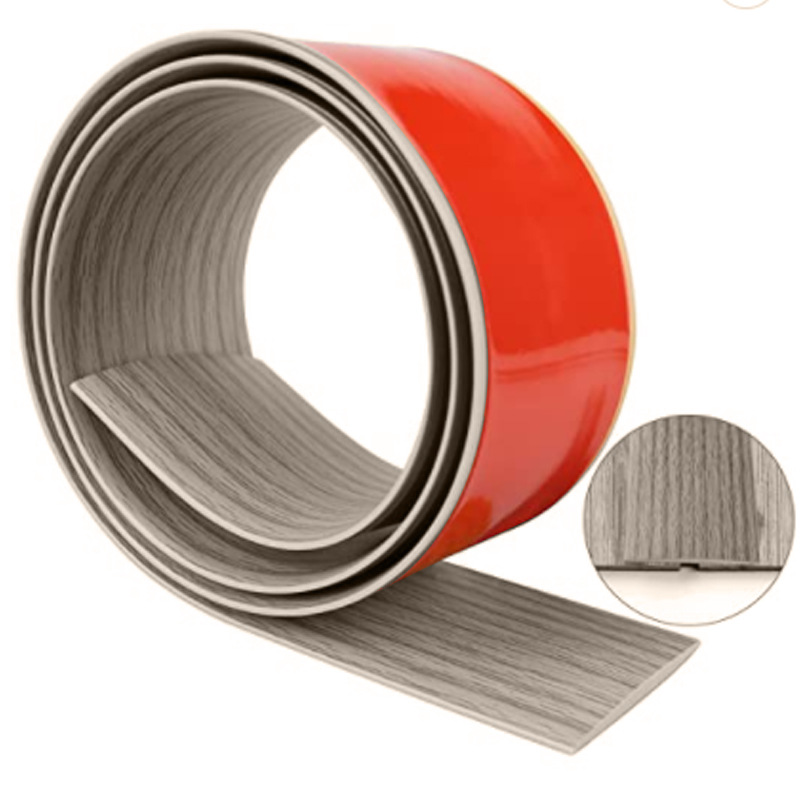 Self-adhesive floor transition strip flat divider strip sill-pressing joint strip floor gap pressing line edging strip decoration