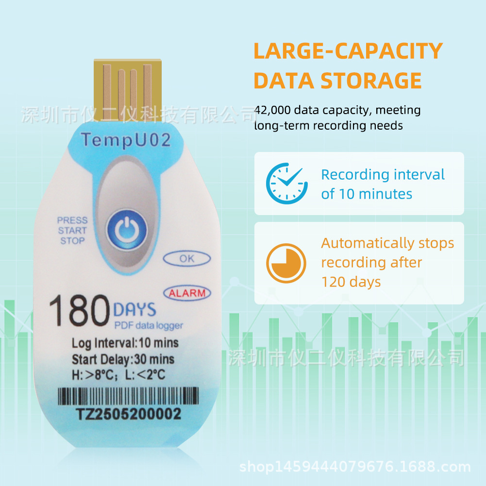 Disposable Temperature Recorder 90 Days 120 Days 180 Days Cold Chain Transportation Food Seafood Recorder Pdf Report