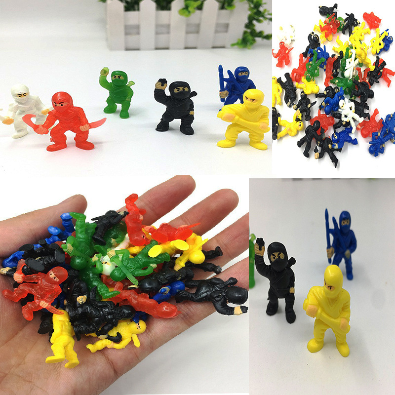 Cross-Border Pvc Mini Japanese Ninja Toys That Can Be Inserted into Gashapon Machines, Wholesale Storage and Collection Trendy Ninjas