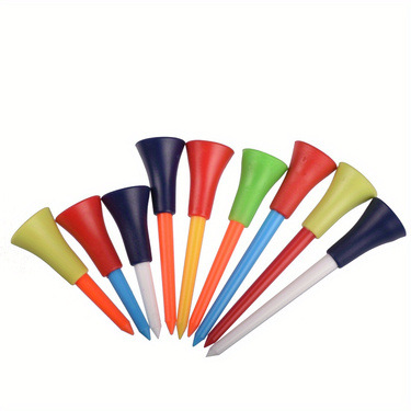 Пластиковый гольф-ти, многоцветные резиновые накладки