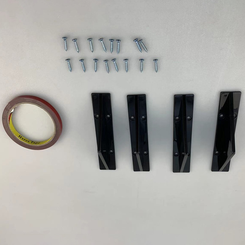 Bumper curved chassis spoiler rear lip small surround rear spoiler car modified triangular rear spoiler