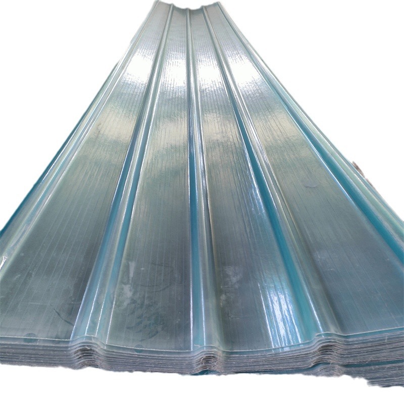 Customized Fiberglass Frp Lighting Tiles, Transparent Tiles, Resin Fiber Sunlight Tiles, Roof Light-Transmitting Sun Protection and Rainproof Tiles