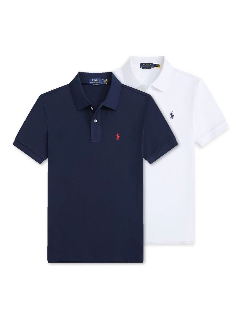 Summer New Foreign Trade Pony Embroidered Polo Shirt Men's and Women's Casual Cotton Short-sleeved Business Lapel T-shirt