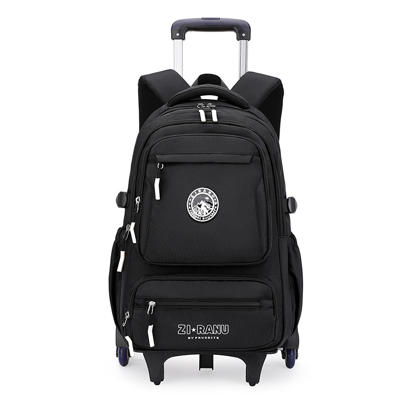 Trolley Backpack Trolley Case Schoolbag Children Grade 3-6 Primary School Male Junior High School Students Climbing Stairs with Wheels Large Capacity