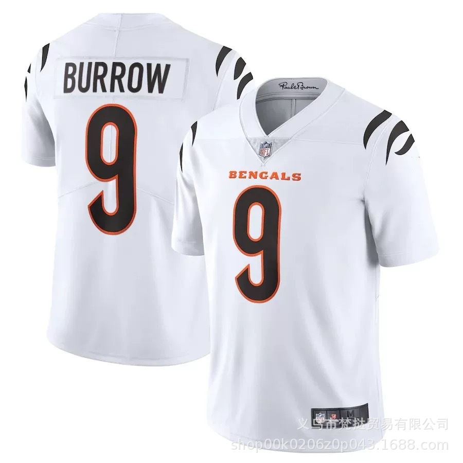 NFL Olive Gown Tigers BENGALS BURROW#9 CHASE#1 Embroidered Jersey for Foreign Trade