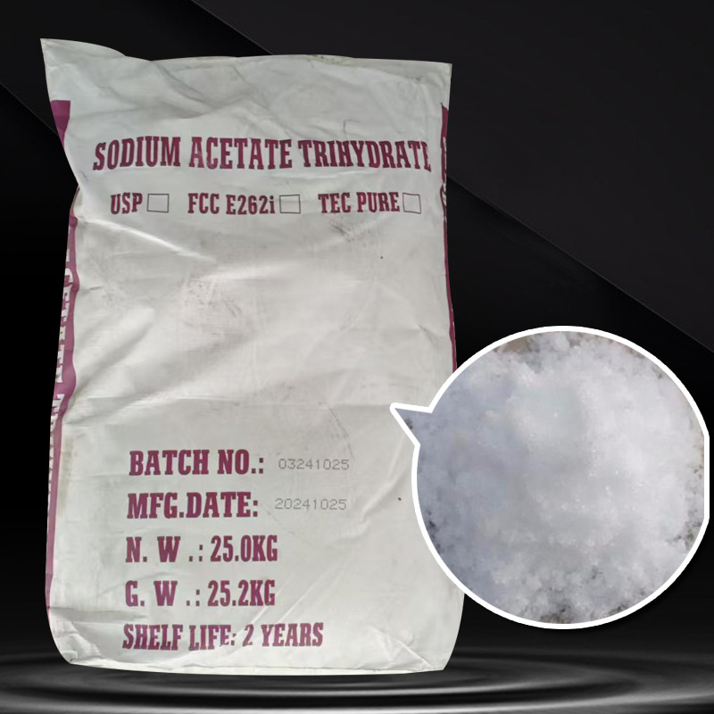 Dingshengxin Food Grade Crystalline Sodium Acetate Crystalline Sodium Acetate 25Kg/Bag Cas:6131-90-4 Buffer