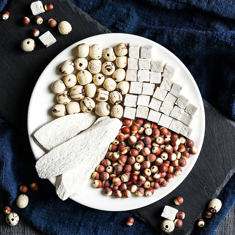 Sishen Soup Lotus Seed Gorgon Yam Poria Real Ingredients Children's Ancient Method Sishen Soup Raw Materials Soup Packs Small Bags