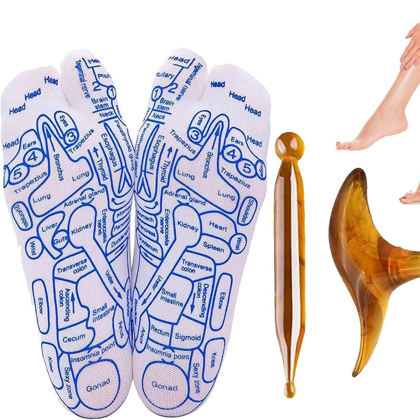 Amazon's Best-Selling Foot Massage Socks Foot Massage Socks English Acupuncture Points for Parents and Relatives