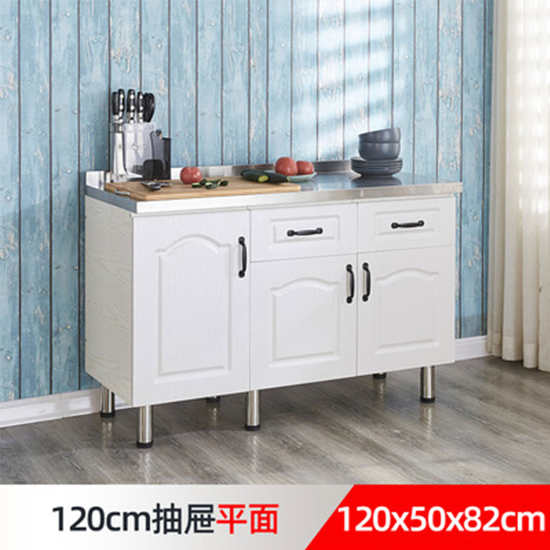 # N5 Simple Stainless Steel Cabinet Kitchen Cabinet Stove Cabinet Integrated Rental Kitchen Cabinet Home Storage Cabinet