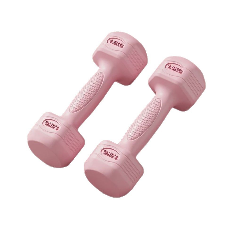 Women's Dumbbell Fitness Equipment Household Thin Belly Barbell Kettlebell Children Adolescent Female Small Dumbbell 2KG Pair