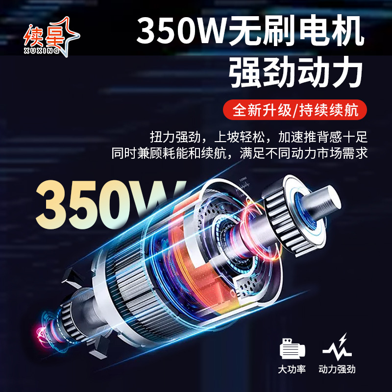 Cross-border direct supply to continue the star small Jinlong new national standard electric bicycle city commuter double walking power electric vehicle