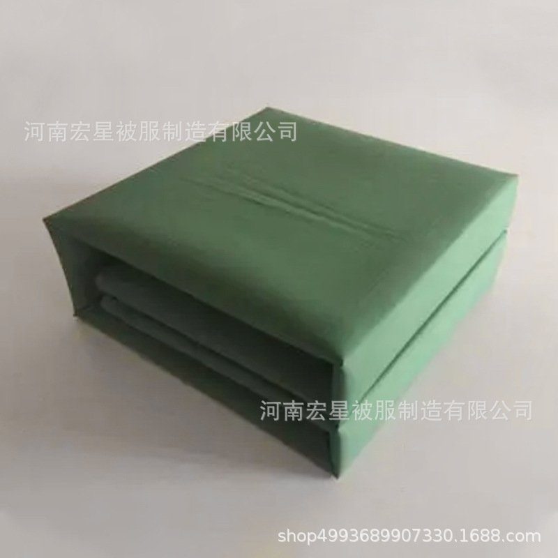 Army Green Disaster relief quilt Xinjiang cotton bedding military training single spring and autumn student dormitory interior hot melt quilt wholesale