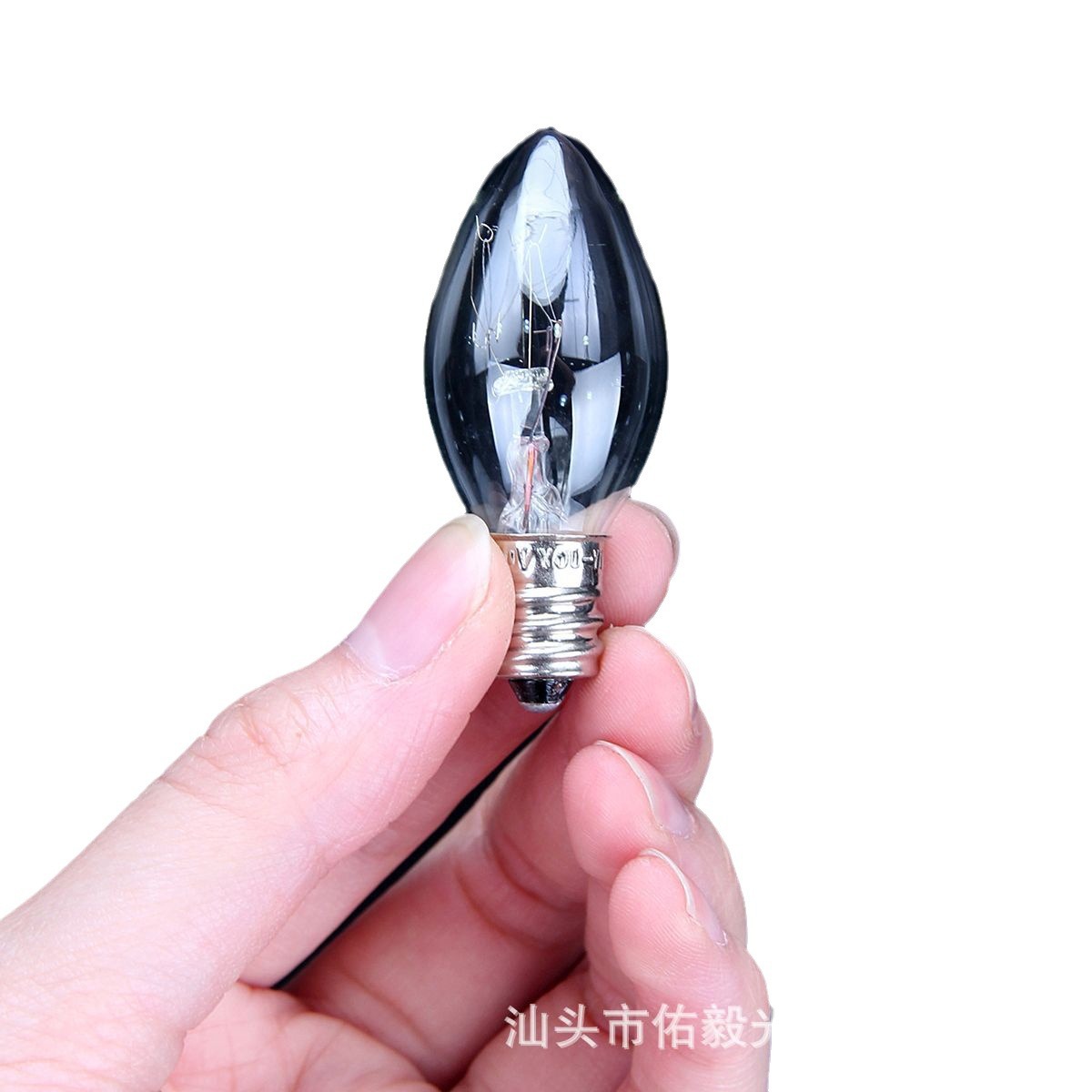 Youyi C7E12 Clear Light Bulb Electronic Lamp Small White Bulb Tungsten Filament Stainless Steel Lighting Supplies 1E12 Light Bulb