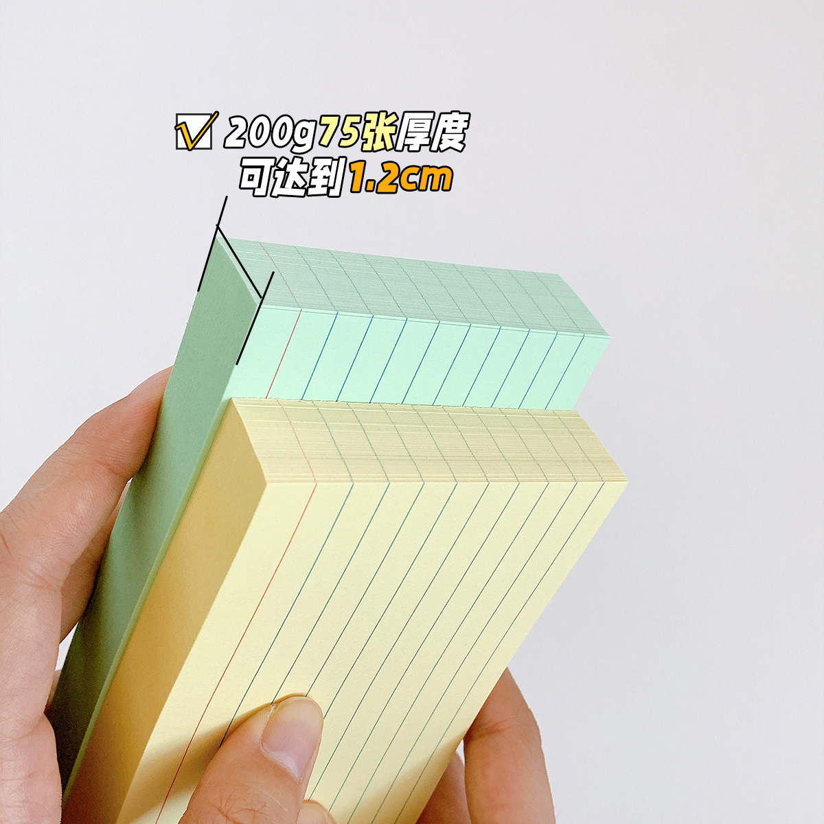 Cross-border American index card thickened 200g horizontal note 3 inch card notebook word student draft book