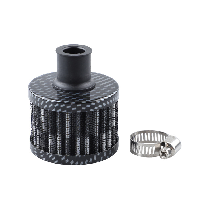 Car modified air filter 12mm small mushroom head air filter high flow mushroom head exhaust pipe filter