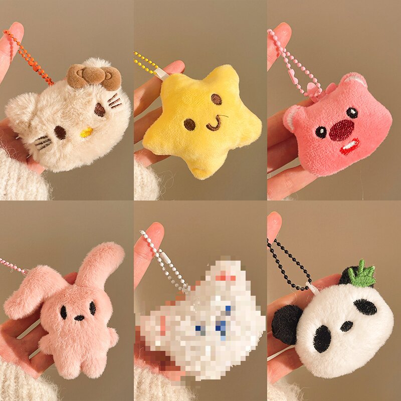 Stuffed Doll Bag Pendant Female Cultural and Creative Stall Key Chain Chain Children's Day Interactive Souvenir Pendant Small Gift