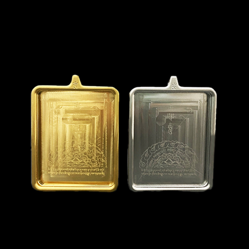 Factory direct supply thangka gabu box handmade thangka pendant travel commemorative affinity supplies single painting heart buddha pendant