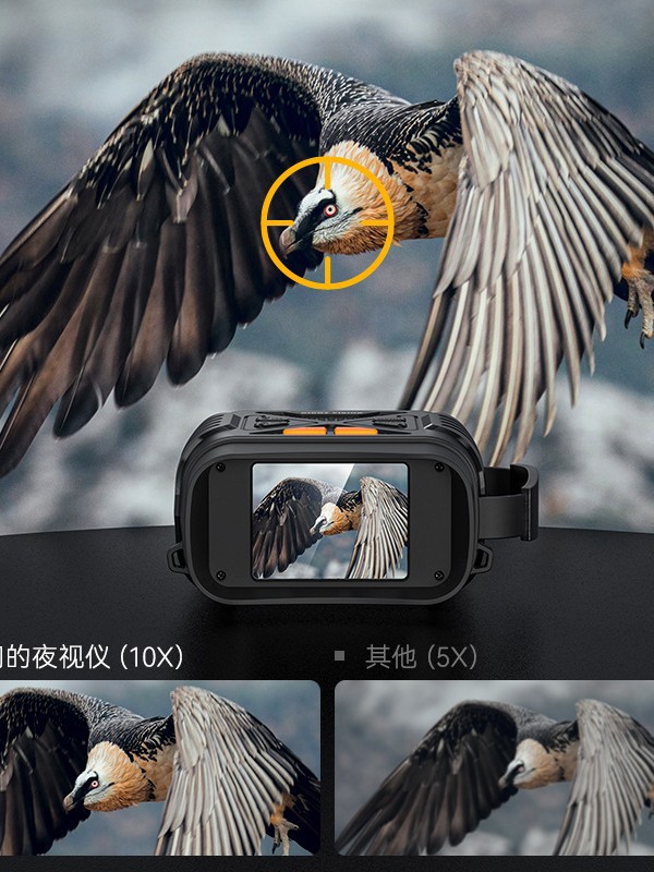 2024 New Binocular Level 7 2.8inch Ips10X Ultra High Definition Infrared Outdoor Digital Night Vision Device for Day and Night Use