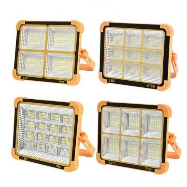 Cross-border Hot Outdoor Solar Portable USB Charging Floodlight Stall Camping Solar Emergency Floodlight
