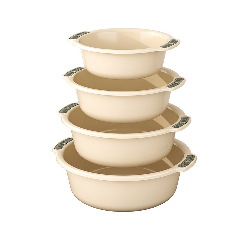 Plastic Household Washbasin Plastic Basin Laundry Foot Washing Basin Thickened Student Dormitory Two-ear Wall-mounted Washbasin