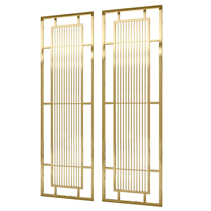 KTV Club Stainless Steel Screen Hotel Dining Room Card Holds Metal Hollow Partition Living Room Entrance Entrance Pattern