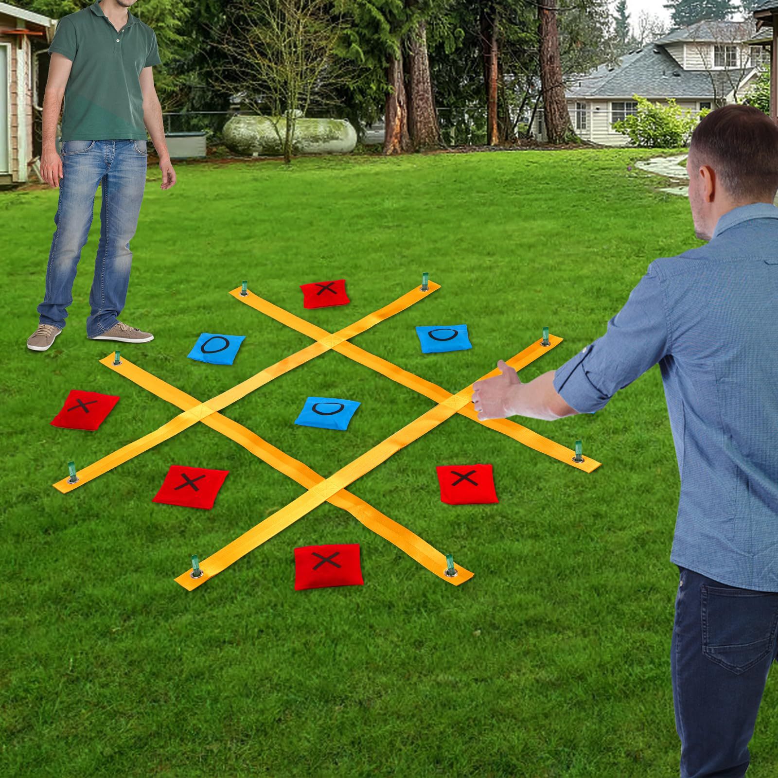 Гигантская игра в крестики-нолики переносная уличная игра в крестики-нолики с ремнем