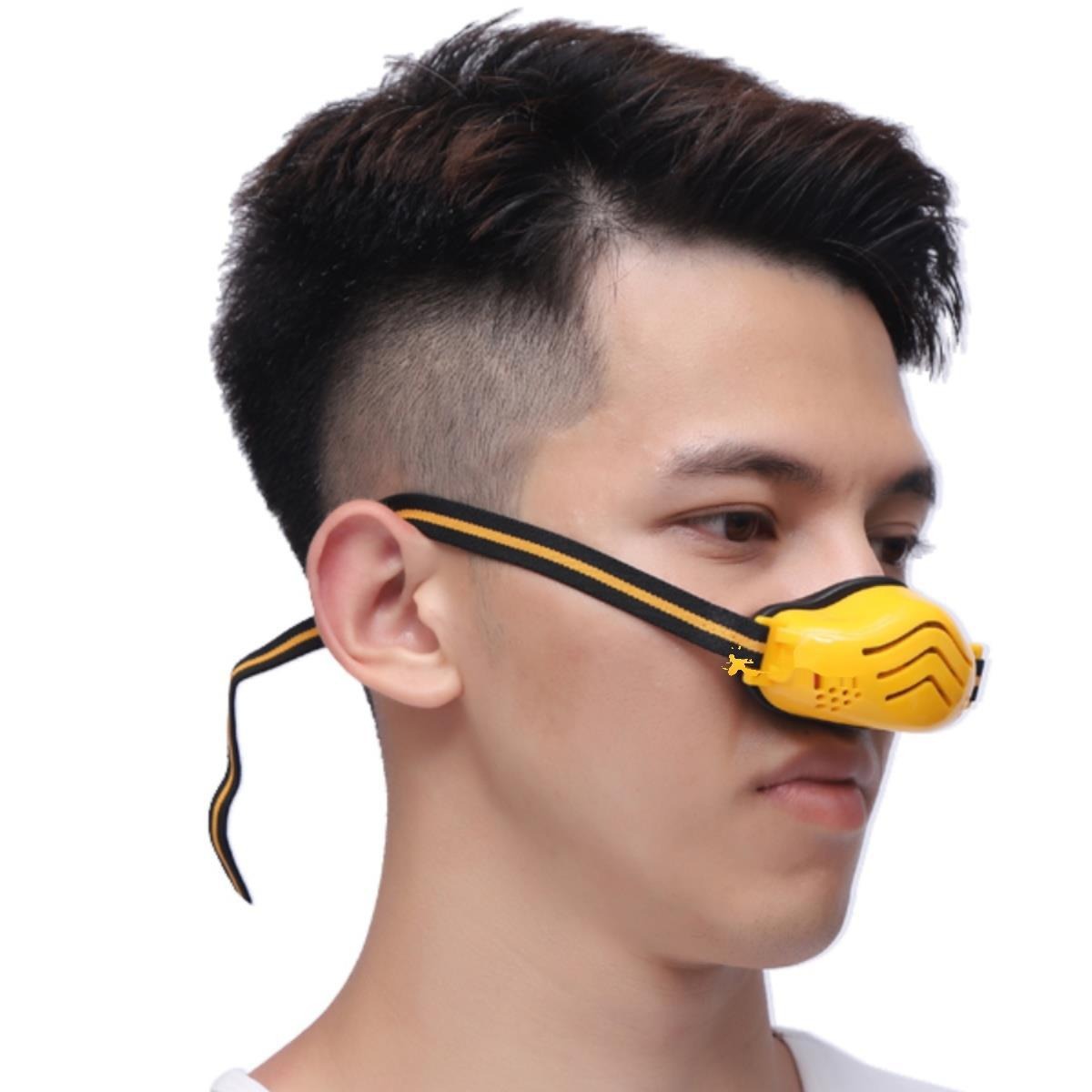 # Face-Covering Breathing Valve Dust-Proof Nose Mask Breathable Male and Female Pollen Mask Gray Dust Haze Oil Fume Allergy Welding