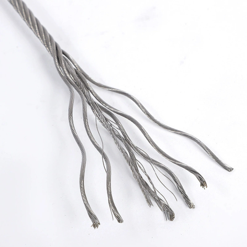 Galvanized Steel Wire Rope 1.2/4/5/6/8 mm and Other Construction Industry Civil Wear-Resistant Anti-Rust Protective Bundling