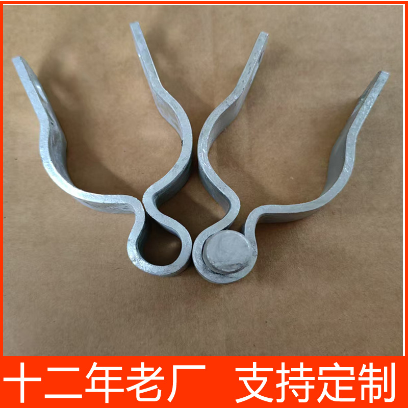 Hot-Dip Galvanized Chain Link Fence Gate Hinge Male and Female Hinge Chain Link Fence Guardrail Accessories Factory Wholesale