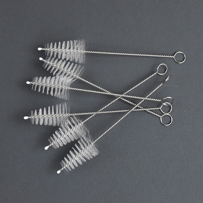 Wholesale cake cream piping nozzle cleaning brush baking tool brush tapered brush umbrella-shaped through-hole brush