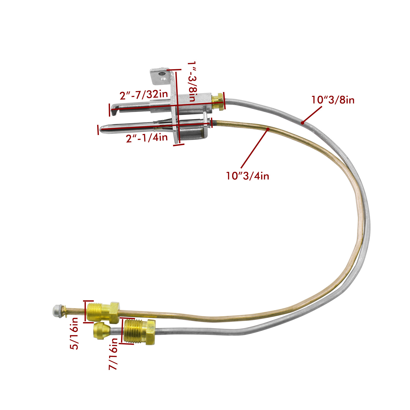 Water heater spare parts open flame/thermocouple assembly liquefied gas propane gas ignition hypoxia protection