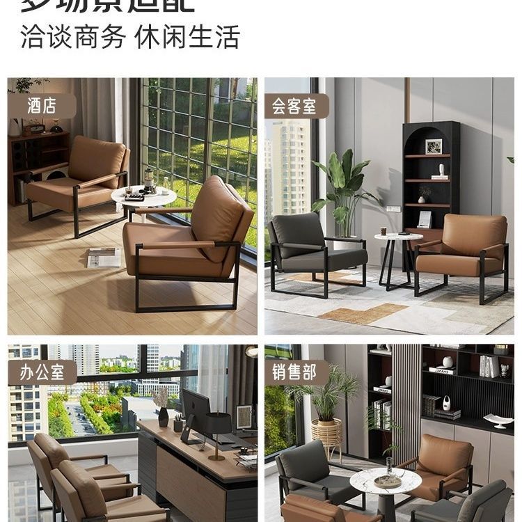 Nordic Single Sofa Chair Home Small Apartment Balcony Iron Leisure Chair Simple Living Room Designer Internet Popular Single Chair