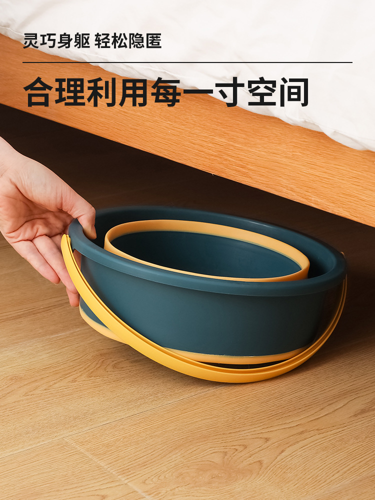 Household Folding Bucket Cleaning Bucket Portable Fishing Bucket Car Wash Bucket Student Dormitory Bucket