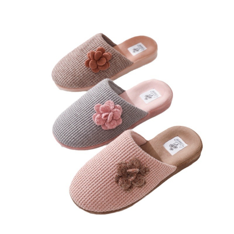 CORIFEI Family Liv Women's Non-Slip Simple Home Spring Autumn and Winter Indoor Thick Slippers DS-32633