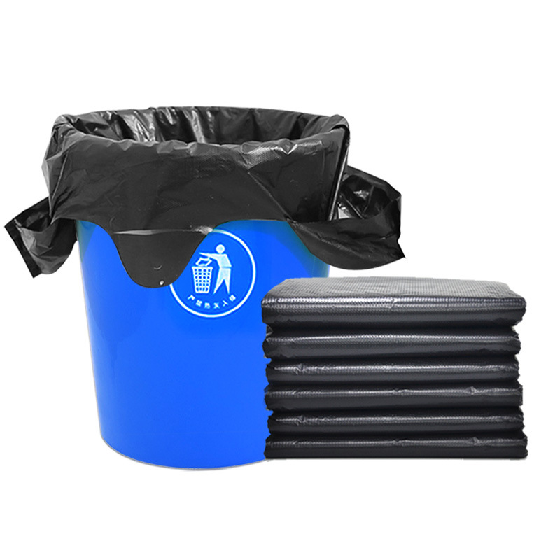 Large Garbage Bag Thickeneded Not Easy to Break Thick Satchel Household Black Plastic Bag Extra Large Garbage Bag Vest Style