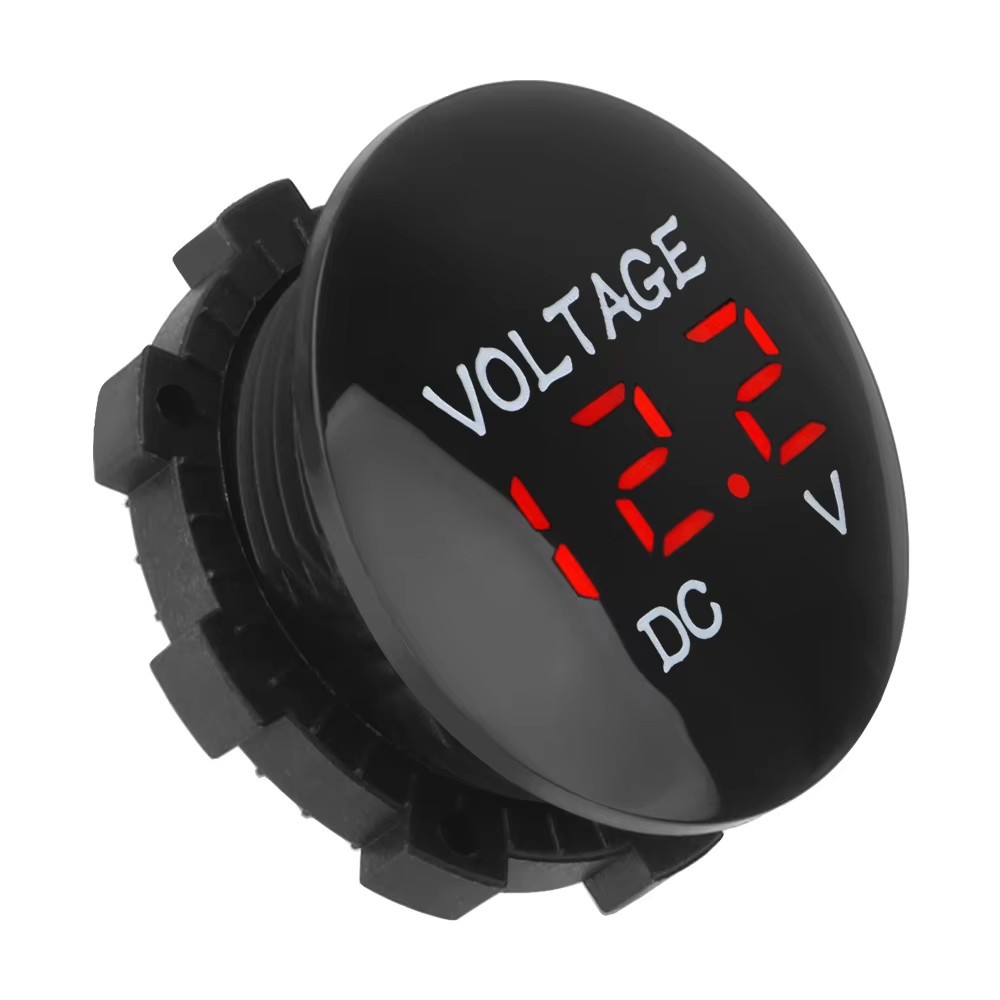 Hot-selling modified car battery voltmeter DC LED digital display 12V motorcycle car voltmeter detector 24
