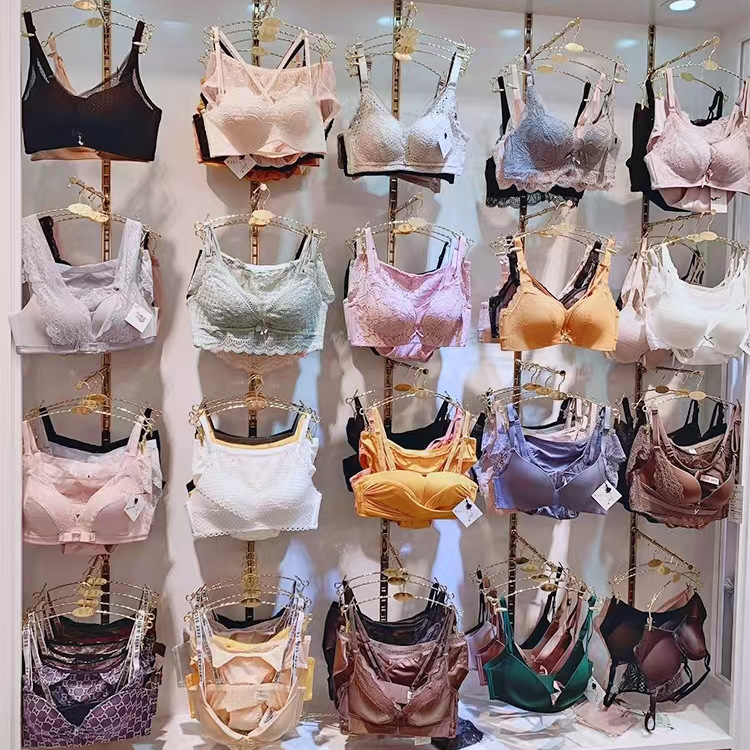 Underwear Store Metal Hanger Pants Clip Clothing Store Hanging Bra Underwear Panty Clip Multifunctional Non-slip Seamless Pants Rack